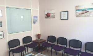 La salle d'attente du cabinet de psychiatrie à Villers-Cotterêts