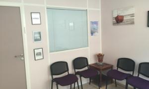 La salle d'attente du cabinet de psychiatrie à Villers-Cotterêts